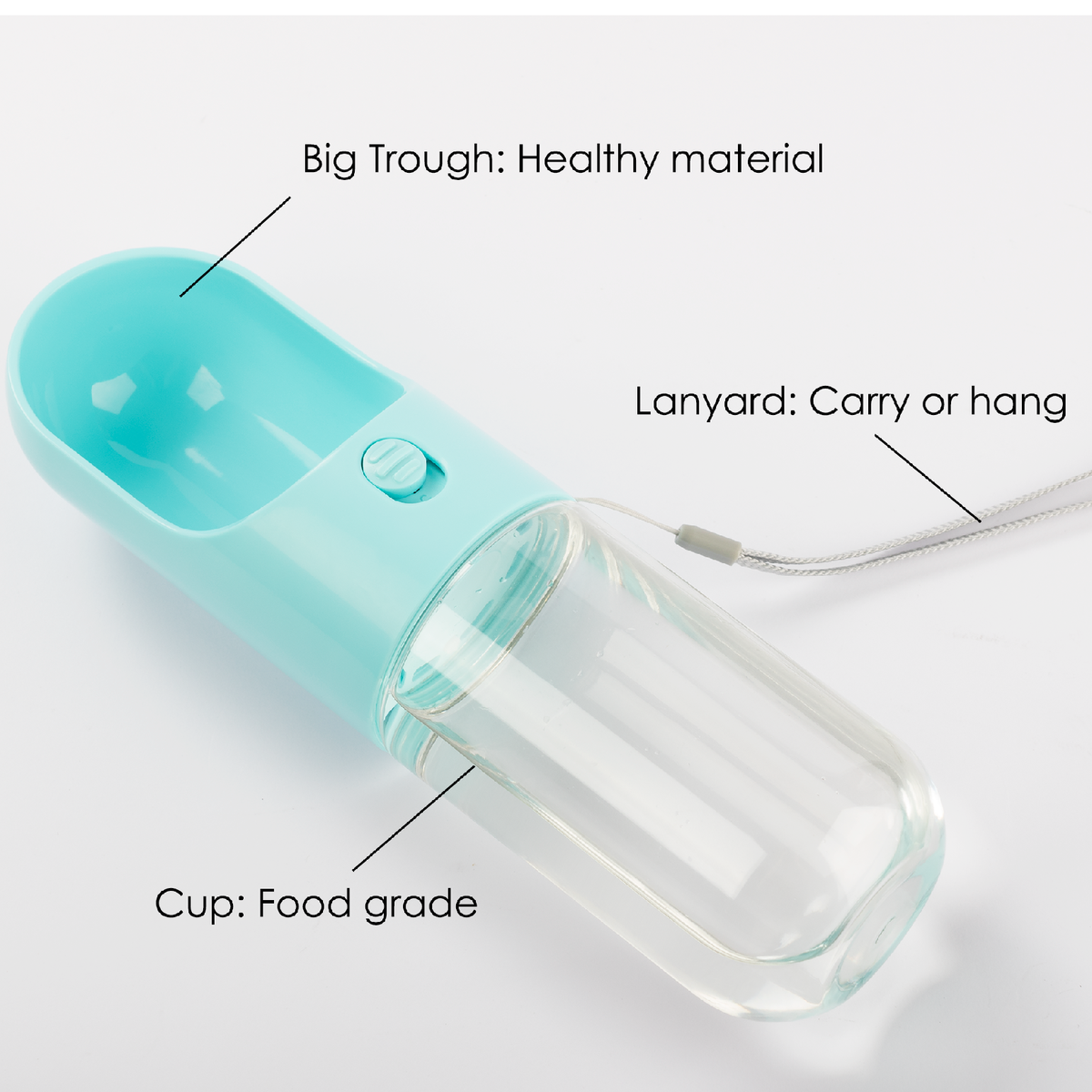 Pet bottle with bowl